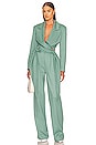 view 4 of 4 High Rise Double Pleated Pant in Beryl Green