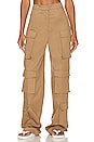 view 1 of 4 Pocket Detail Cargo Pant in Beige