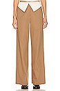 view 1 of 4 Waist Detailed Wide Leg Pants in Camel