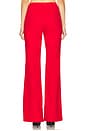 view 3 of 4 High Rise Slit-detailed Canvas Pant in Red