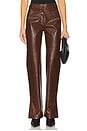 view 1 of 6 КОЖАНЫЕ БРЮКИ in Brown