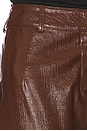 view 6 of 6 КОЖАНЫЕ БРЮКИ in Brown