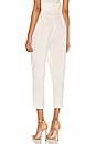 view 4 of 5 High Waist Canvas Pant in White
