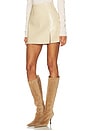 view 3 of 6 Luxe Leather Skirt in Stone