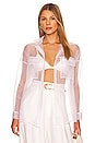 view 2 of 5 Organza Blouse in White