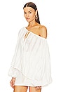 view 3 of 5 Stripe Detailed Blouse in White Patterned