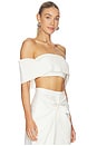 view 2 of 4 Strapless Top in Ecru