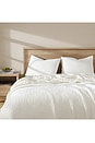 view 4 of 4 Standard Snug Waffle + Bamboo Sham Set in Off White