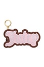 view 1 of 2 x Juicy Couture Juicy Rhinestone Logo Mini Pouch Bag Charm in Terry