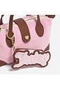 view 2 of 2 x Juicy Couture Juicy Rhinestone Logo Mini Pouch Bag Charm in Terry