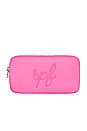 view 1 of 1 Bubblegum SPF Embroidered Small Pouch in Bubblegum