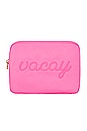 view 1 of 1 Bubblegum Vacay Embroidered Large Pouch in Bubblegum