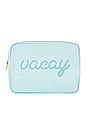 view 1 of 1 Sky Vacay Embroidered Large Pouch in Sky