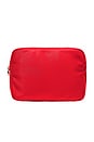 view 1 of 4 POCHETTE LARGE LARGE POUCH in Tomato Red