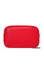 view 2 of 5 BOLSA CON DOBLE CREMALLERA DOUBLE ZIP POUCH in Tomato Red