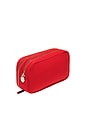 view 3 of 5 BOLSA CON DOBLE CREMALLERA DOUBLE ZIP POUCH in Tomato Red