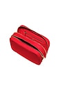 view 4 of 5 BOLSA CON DOBLE CREMALLERA DOUBLE ZIP POUCH in Tomato Red