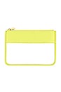 view 1 of 3 Classic Clear Flat Pouch in Lime