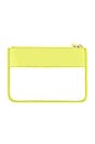 view 2 of 3 Classic Clear Flat Pouch in Lime