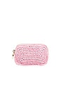 view 1 of 4 MICROBOLSITO MICRO POUCH in Pink Crochet