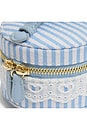 view 6 of 5 PASTILLERO CON ASA SUPERIOR TOP HANDLE PILL CASE in Provence Blue Stripe