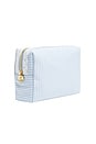 view 2 of 3 BOLSA GRANDE LARGE POUCH in Blue Seersucker