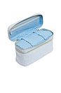 view 5 of 6 Double Zip Vanity in Blue Seersucker