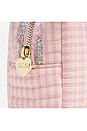 view 7 of 7 Small T-Seam Pouch in Rose Gingham