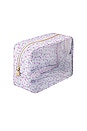view 3 of 4 Clear Large Pouch in Wildflower