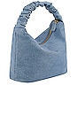 view 2 of 4 Denim Scrunch Handle Bag in Blue Denim