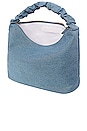 view 4 of 4 Denim Scrunch Handle Bag in Blue Denim