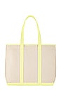 view 1 of 3 Canvas Large Shopper Tote in Banana