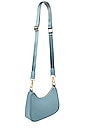 view 3 of 5 Curved Crossbody in Lake Blue