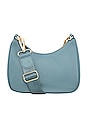 view 5 of 5 Curved Crossbody in Lake Blue