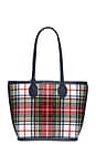 view 2 of 4 Mini Tote in Elevated Primary Plaid