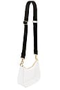 view 3 of 4 Clear Curved Crossbody Bag in Clear & Black