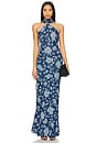 view 1 of 4 x REVOLVE Avery Gown in Blue Floral