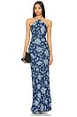 view 2 of 4 x REVOLVE Avery Gown in Blue Floral
