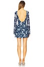 view 3 of 3 x REVOLVE Jenna Mini Dress in Blue Floral