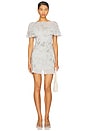 view 1 of 5 x REVOLVE Blaire Embroidered Mini Dress in Dusty Blue