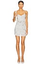 view 2 of 5 x REVOLVE Blaire Embroidered Mini Dress in Dusty Blue