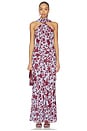 view 1 of 4 x REVOLVE Avery Gown in Blue & Red Floral