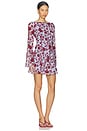 view 3 of 4 x REVOLVE Jenna Mini Dress in Blue & Red Floral