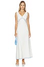 view 1 of 4 ROBE AVA in White & Blue