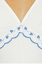 view 4 of 4 ROBE AVA in White & Blue