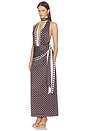 view 2 of 4 x REVOLVE Porsha Midi Dress in Brown & Ivory Dot