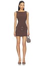 view 1 of 3 x REVOLVE Rhea Mini Dress in Chocolate Brown
