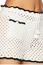 view 6 of 6 x REVOLVE Holly Hand Crochet Short in Ivory & Black