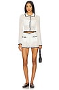view 4 of 5 x REVOLVE Holly Hand Crochet Collared Shirt in Ivory & Black