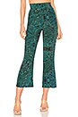 view 1 of 4 PANTALÓN CON TRABILLAS ISLA in Green Carpet
